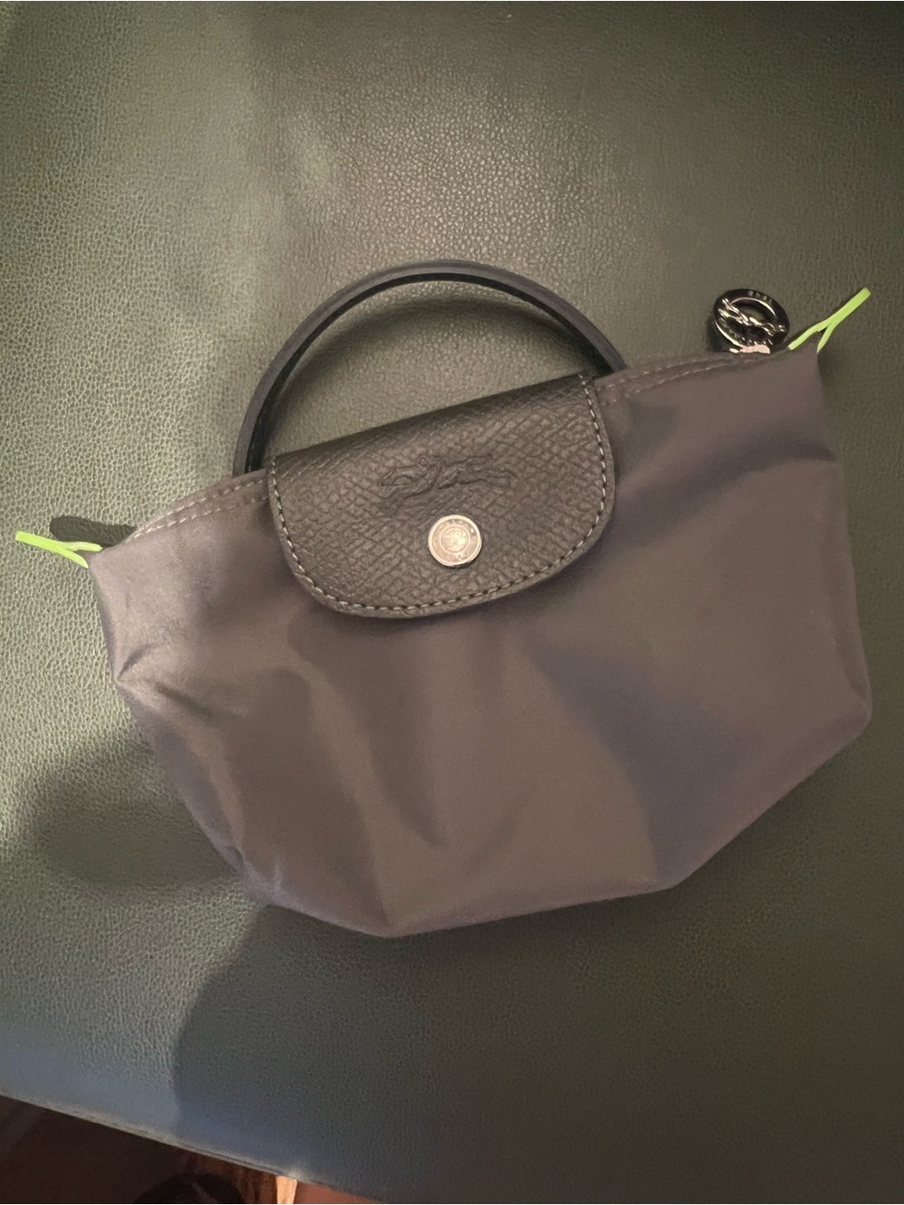 Longchamp Small Grey Le Pliage bag